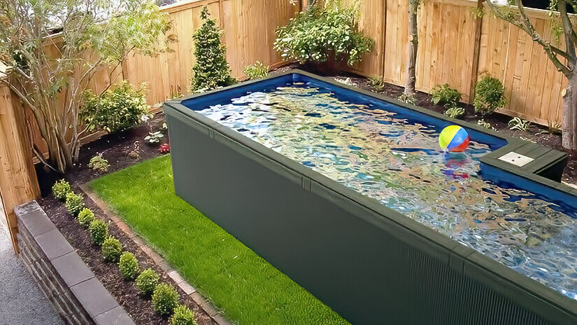 Above Ground Pool Black Ground Pool Black