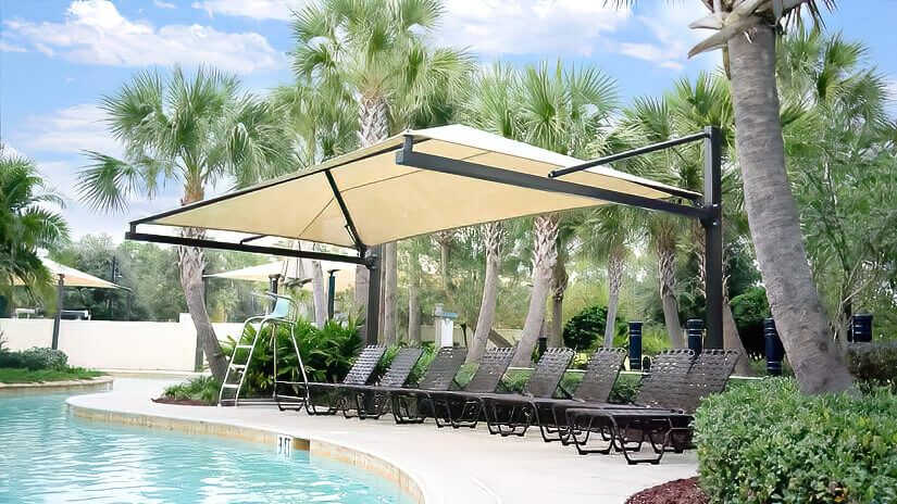 Cantilever Pool Shade Cantilever Pool Shade