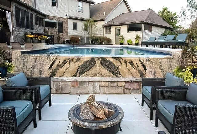 Modern Marble Pool Modern Marble Pool