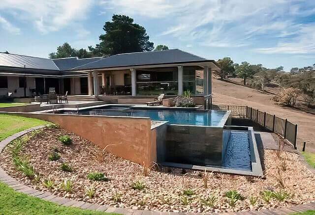 Pool On Sloping Block Pool Sloping Block