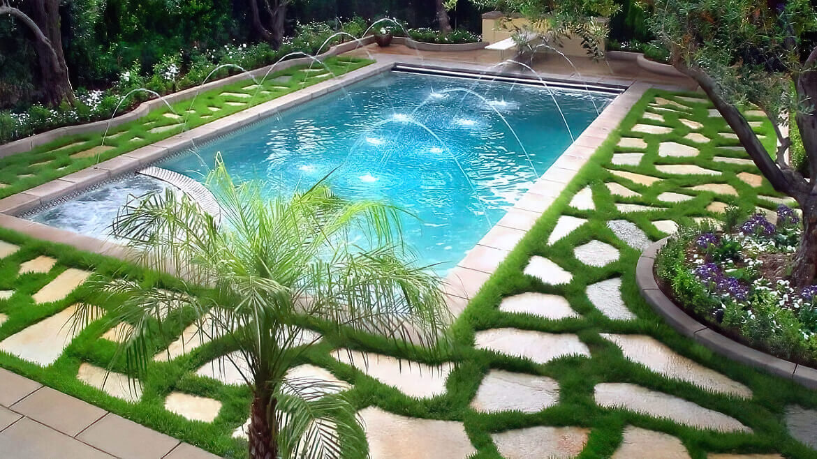 Pool Grass Landscape