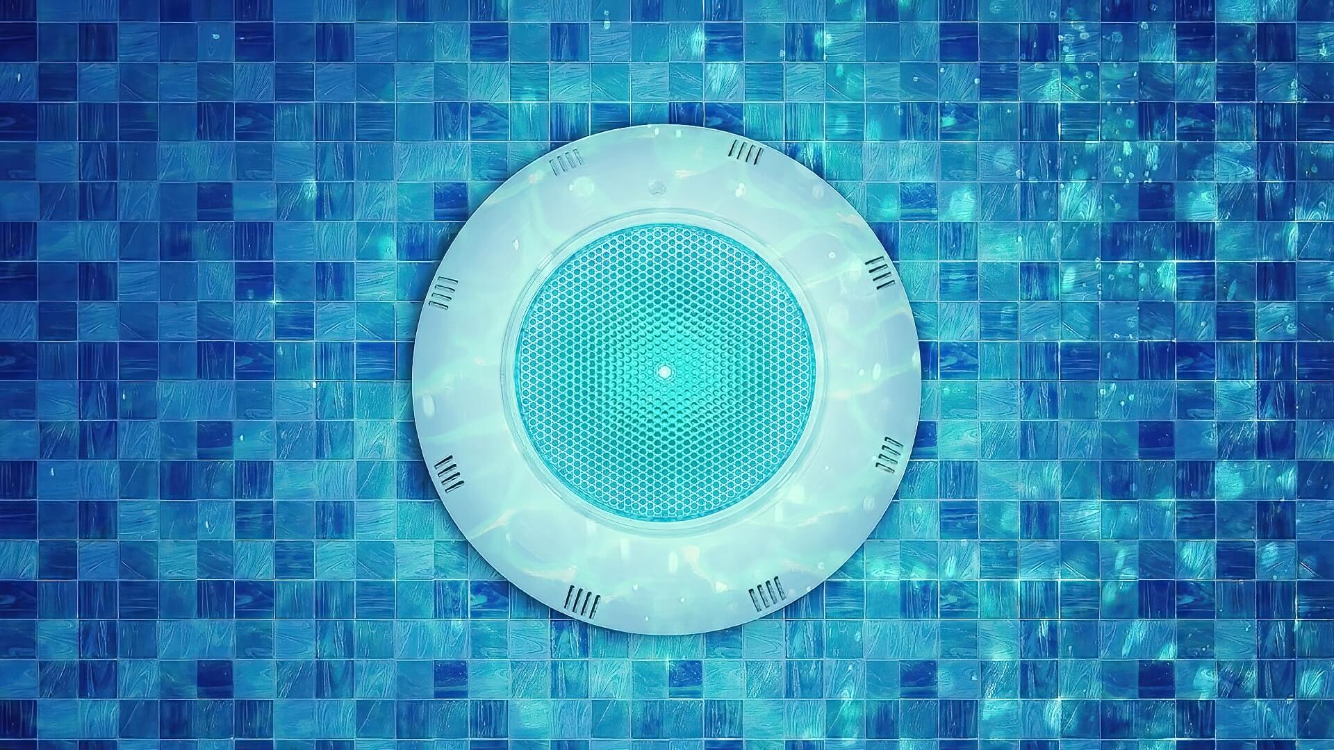 Underwater Pool Light Blue Tiles
