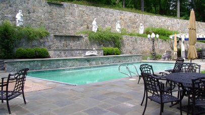 Pool Retaining Wall Ideas