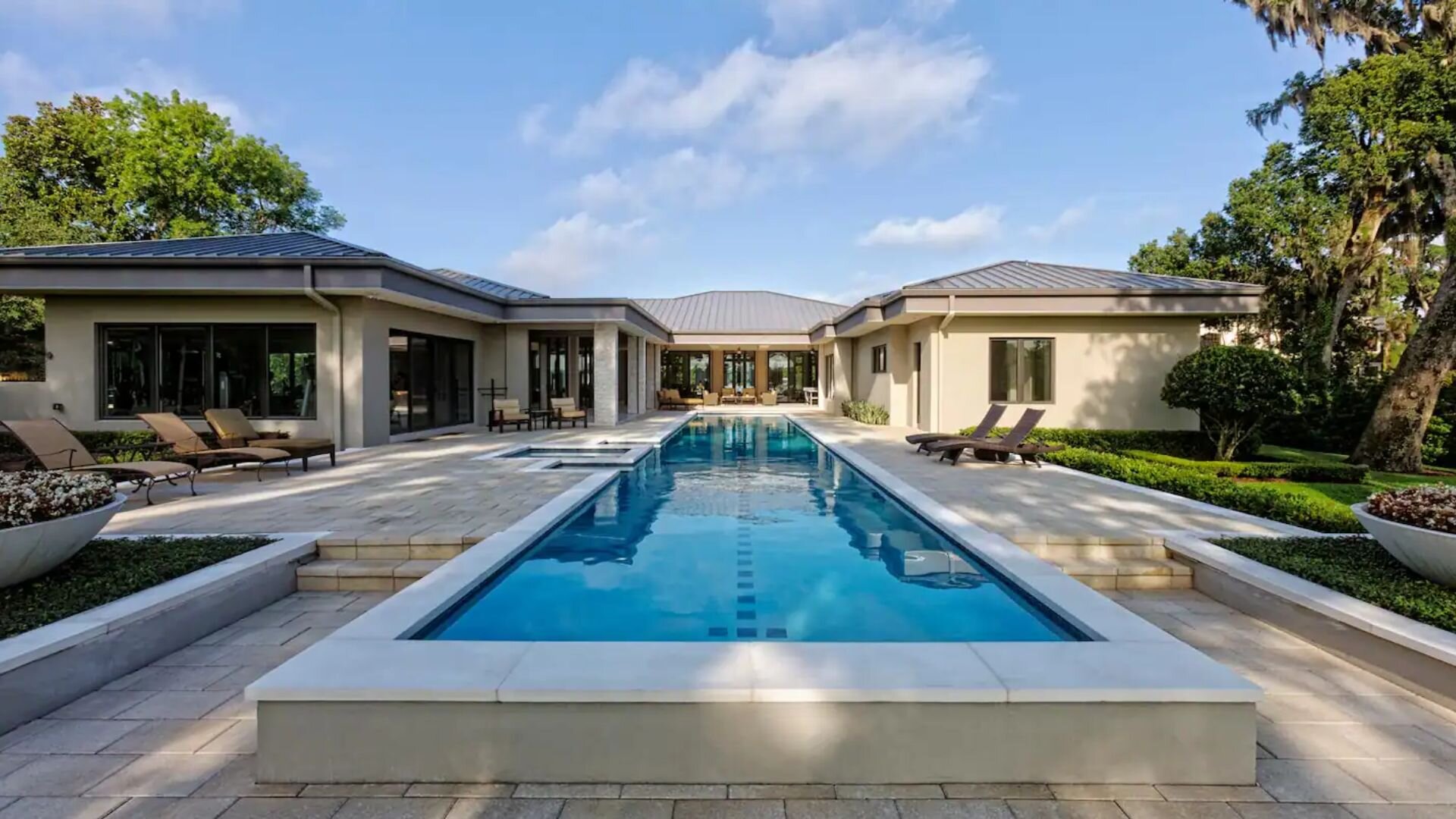 2023 10 Lap Pool With Large House Lap Pool Large House