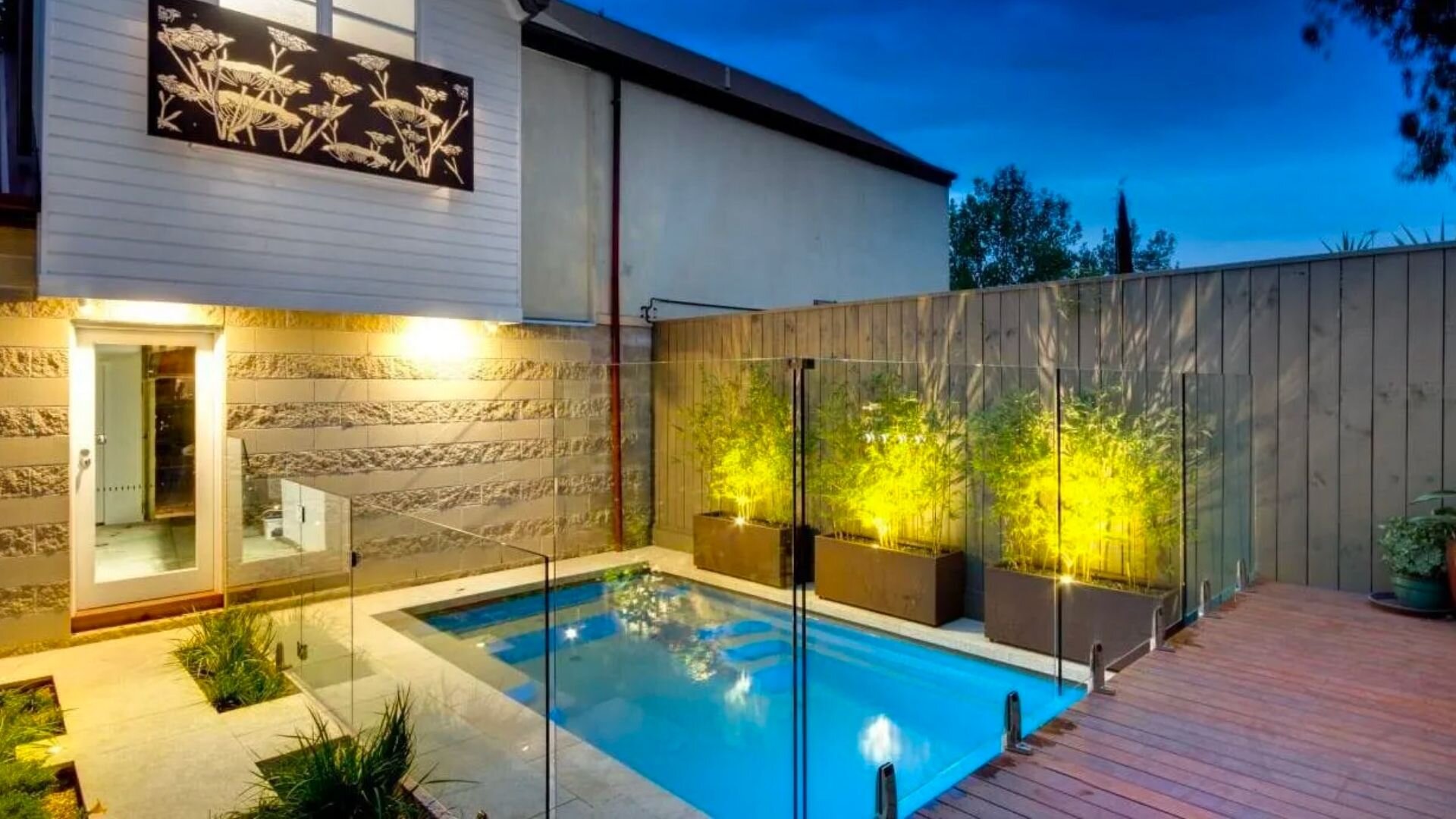 Small Rectangle Pool Plants