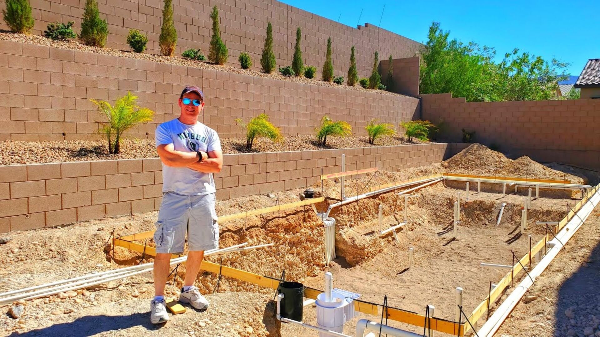 Construction Pool Wall