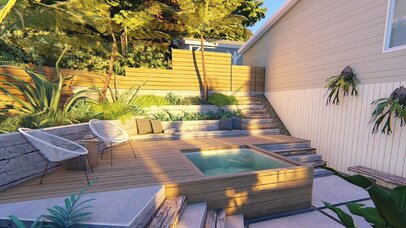 Pool Retaining Walls