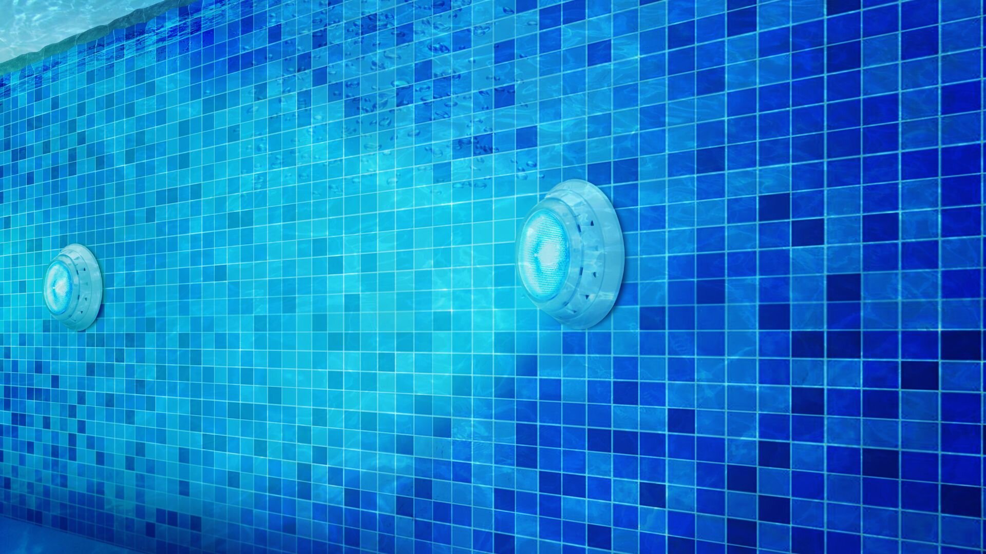 Pool Lights Tiled Pool