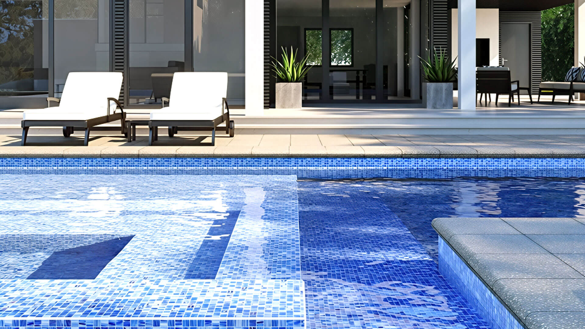 Choosing The Right Pool Tiles Blue Choosing Pool Tiles Blue